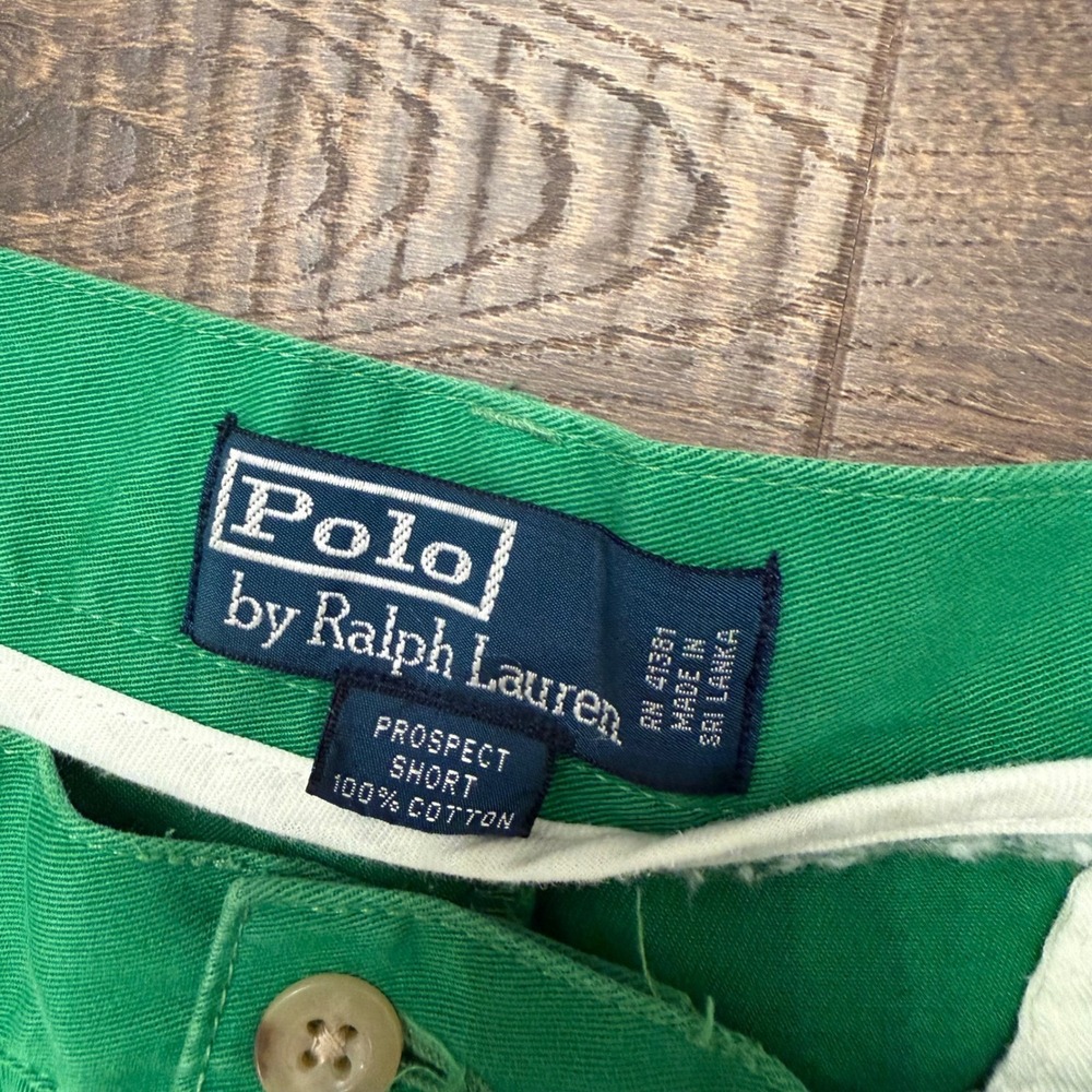 Polo Ralph Lauren Prospect Shorts Mens 36 Kelly Green Chino Preppy Cotton Twill - Picture 2 of 5